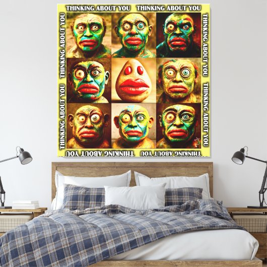 Denken Aan Jou | LIKE YOU Collectie Canvas Afdruk (Insitu (Slaapkamer))