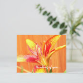 Denken aan jou Lily Briefkaart (Staand voorkant)