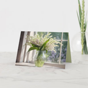 Denken aan jou Lily van The Valley Bouquet Kaart