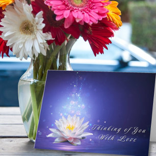 Denken aan jou met liefde en sympathie kaart