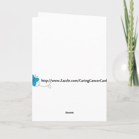 Denken aan jou met twee blauwe vogels en bomen kaart (Achterkant)