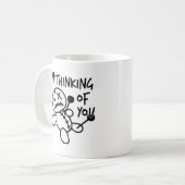 Denken aan jou Mok – een betekenisvol geschenk (Voorkant links)