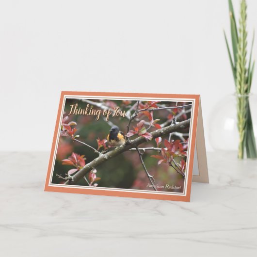 Denken aan jou Mooie Vogel Wenskaart Feestdagen Kaart (Voorkant)