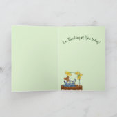 Denken aan jou - Muis in Tea Cup rusten Kaart (Binnen)