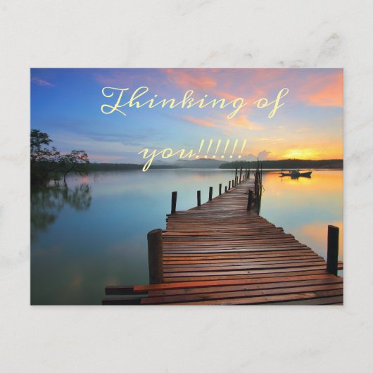 Denken aan jou natuur briefkaart (Voorkant)