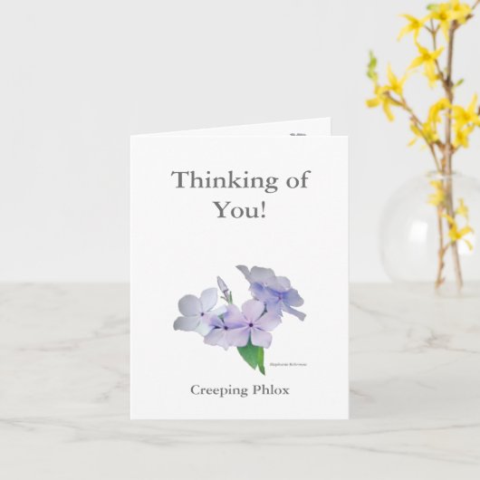 Denken aan jou! Note-Kaart Kaart (Gele Bloem)