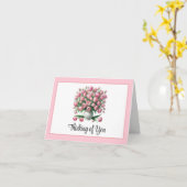 Denken Aan Jou Notitiekaart (Gele Bloem)