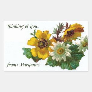  denken aan jou of cadeau label sticker