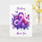 Denken aan jou | Ondersteuning voor fibromyalgie Kaart (Gele Bloem)