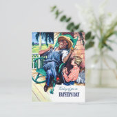 Denken aan jou op Vaderdag Briefkaart (Staand voorkant)