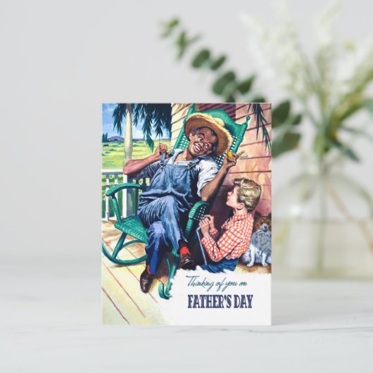 Denken aan jou op Vaderdag Briefkaart (Staand voorkant)