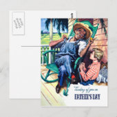 Denken aan jou op Vaderdag Briefkaart (Voorkant / Achterkant)