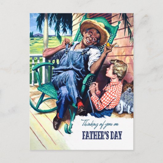 Denken aan jou op Vaderdag Briefkaart (Voorkant)