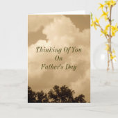 Denken aan jou op Vaderdag Kaart (Gele Bloem)
