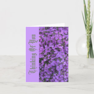 "DENKEN AAN JOU / PAARSE AZALEA'S" KAART