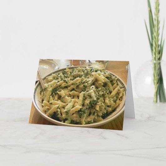 Denken aan jou/Pasta Kaart (Voorkant)