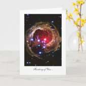 Denken aan jou - Red Supergiant Star Monocerotis Kaart (Gele Bloem)