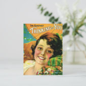 Denken aan jou  - Rolf Armstrong Feestdagenkaart (Staand voorkant)