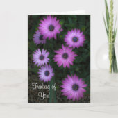 Denken aan jou - Roze Bloemen Kaart ECC 3:11 (Voorkant)