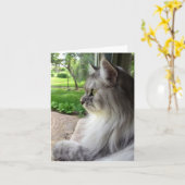 Denken aan jou (Siberische stijl) Kaart (Gele Bloem)