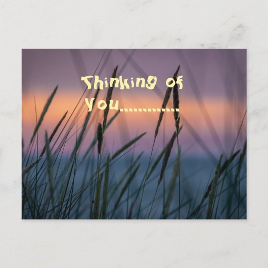 Denken aan jou Sunset uniek Briefkaart (Voorkant)
