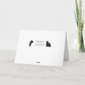 Denken aan jou - Sweet Black Labrador Puppy Kaart (Achterkant)