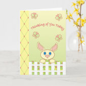 Denken aan jou vandaag - Kaart (Gele Bloem)