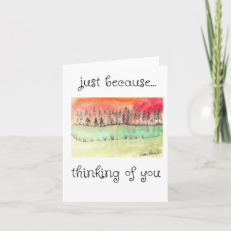 Denken aan jou, volkskunst schilderen, zonsonderga kaart