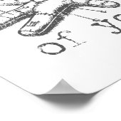 Denken aan jou Voodoo Doll Funny Halloween 2024 Poster (Hoek)