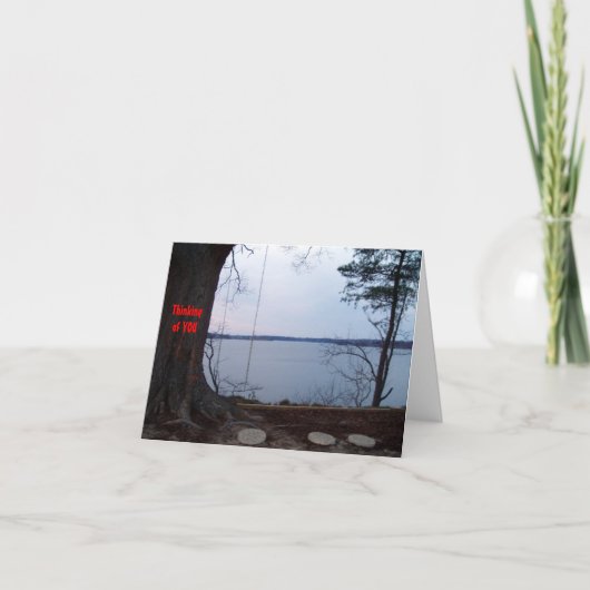 Denken aan jou voor familie -  kaart (Voorkant)