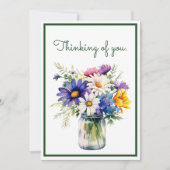 Denken aan jou Waterverf Flowers Customize (Voorkant)