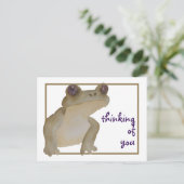 Denken aan jou Waterverf Frog Briefkaart (Staand voorkant)