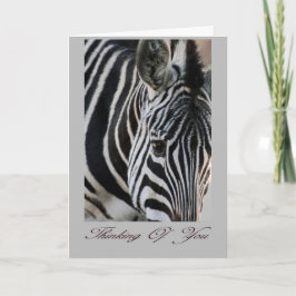 Denken aan jou - Zebra - Dier Kaart