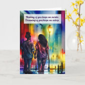 Denken aan jullie Afrikaanse Amerikaanse lesbienne Kaart (Gele Bloem)