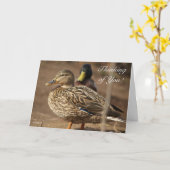 Denken aan jullie Ducks Kaart (Gele Bloem)