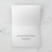 Denken aan jullie engelen Condoleance Sympathie Feestdagen Kaart (Binnen)