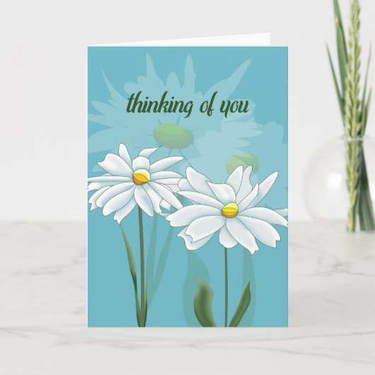 Denken aan Madeliefjes Kaart (Voorkant)