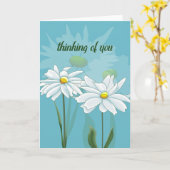 Denken aan Madeliefjes Kaart (Gele Bloem)