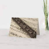 denken aan muziek kaart (Voorkant)