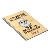 Denken aan schapen - grappig notitieboek (Rechterzijde)