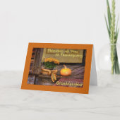 Denken aan u bij Thanksgiving kleindochter Kaart (Voorkant)