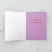 Denken aan U Bloemen Bloemen van Bloemenboeket Kaart (Binnen)