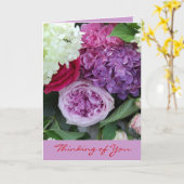 Denken aan U Bloemen Bloemen van Bloemenboeket Kaart (Gele Bloem)