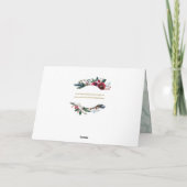 Denken aan U Condoleance Sympathie Kerstmis Feestdagen Kaart (Achterkant)