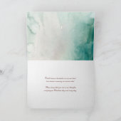 Denken aan U Condoleance Sympathie Kerstmis Feestdagen Kaart (Binnen)