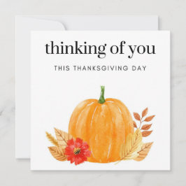 Denken aan u deze Thanksgiving dag groet Kaart