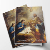 Denken aan U Geboorte Condoleance Sympathie Feestdagen Kaart