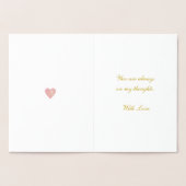 Denken aan u Groet Folie Kaart (Binnen)