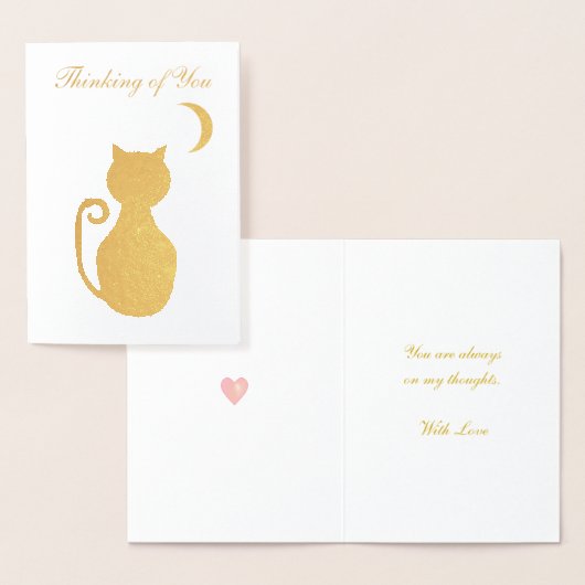 Denken aan u Groet Folie Kaart (Display)