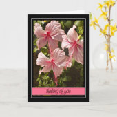 Denken aan u Hibiscus Kaart (Gele Bloem)